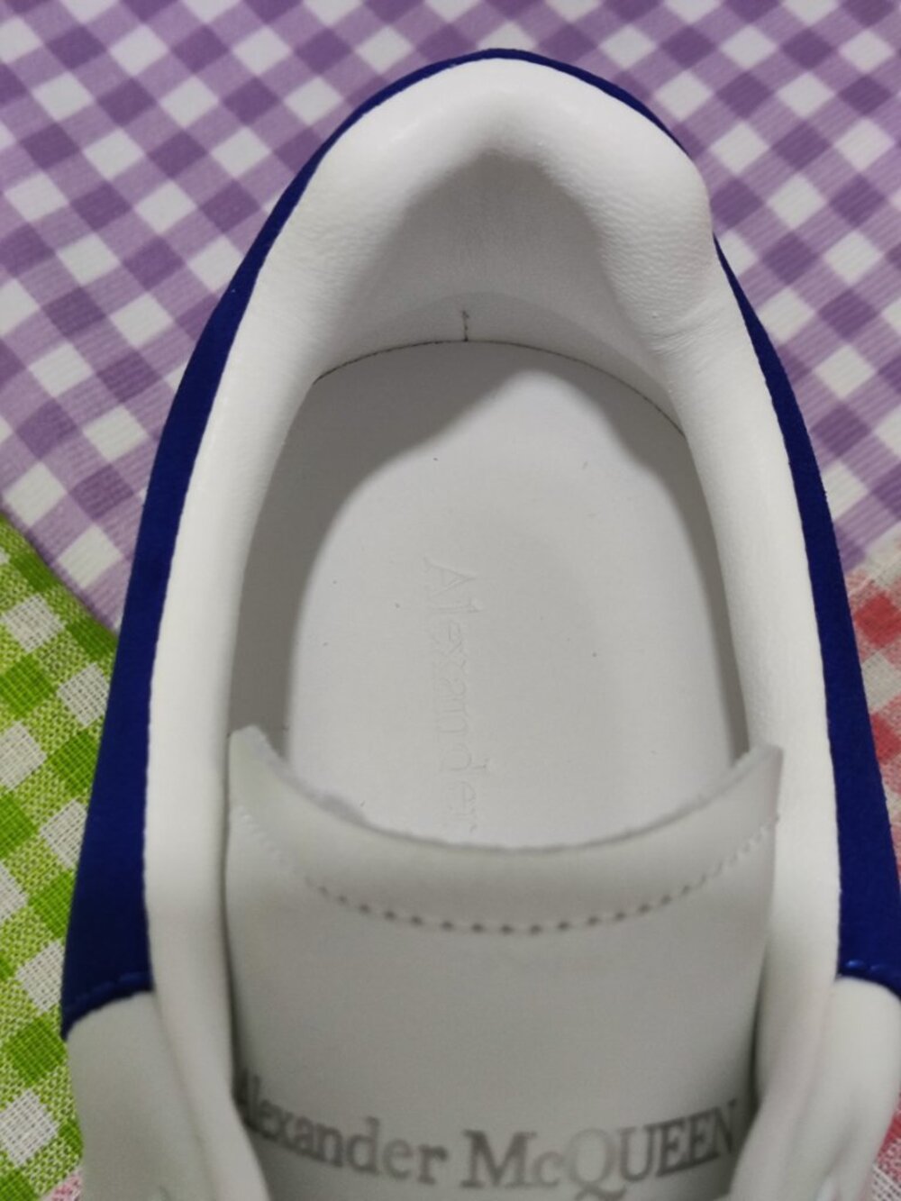 Alexander McQueen sneakers (white and blue) - Picture 4 of 10